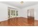 Inviting living room with a bay window and beautiful hardwood floors at 1750 Trellis Dr, Rock Hill, SC 29732