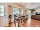 Eat-in kitchen features hardwood floors and a window for natural light at 2009 Pinevalley Rd, Rock Hill, SC 29732