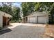 Spacious two-car garage with a long driveway and a large parking area at 2320 Doster Rd, Monroe, NC 28112