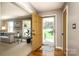 Welcoming entryway with hardwood floors, open to a cozy living area at 2443 Knickerbocker Dr, Charlotte, NC 28212