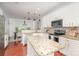 Bright kitchen with white cabinets, granite countertops and stainless appliances at 2548 Chasewater Dr, Indian Land, SC 29707