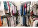 Spacious walk-in closet equipped with ample hanging and storage space for organized clothing and accessories at 2548 Chasewater Dr, Indian Land, SC 29707