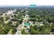 Aerial view of the property at 300 Caldwell St. in Kannapolis, surrounded by trees at 300 Caldwell St, Kannapolis, NC 28083