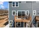 Overhead view of back of home showing deck at 3321 Treble Ct, Charlotte, NC 28262