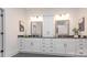 Elegant bathroom with double vanities, sleek fixtures, and plenty of counter space at 407 Newstyle Way, Gastonia, NC 28056