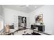 Bright home office with French doors, modern desk, and stylish decor at 407 Newstyle Way, Gastonia, NC 28056