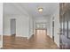 Inviting entryway with neutral walls and wood-look flooring at 423 Courtland Ct, Kannapolis, NC 28081