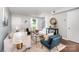 Comfortable living area with hardwood floors, stylish seating, and natural light at 4329 Hathaway St # D, Charlotte, NC 28211