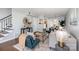 Bright and airy living room featuring hardwood floors, stylish decor, and comfortable seating at 4329 Hathaway St # D, Charlotte, NC 28211