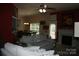 Inviting living room with fireplace and view to dining area, lots of light at 4711 Lenox Hill Pl # 98, Charlotte, NC 28269