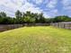 Spacious and well-maintained backyard with a wooden fence at 5523 Stone Bluff Ct, Charlotte, NC 28214