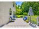 Relaxing back deck furnished with seating, perfect for enjoying the serene backyard view at 701 Larkridge Ct, Rock Hill, SC 29730