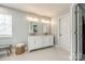 Bathroom featuring double sinks, ample storage, and neutral tones at 701 Larkridge Ct, Rock Hill, SC 29730