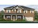 Charming brick home with symmetrical windows, shutters, a covered porch, and an attached garage at 115 Kerr Walk Dr # 37, Statesville, NC 28677