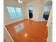Dining room features hardwood floors, large windows and direct access to the kitchen at 11624 Truan Ln, Cornelius, NC 28031