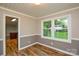 Cozy dining area with a window overlooking the backyard at 1506 Cameron Dr, Statesville, NC 28625