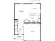 Layout of the ground floor showing kitchen, Gathering room, dining room, foyer, powder room, and two-car garage at 1508 Doran Ter, Richburg, SC 29729