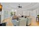 Open living space with hardwood floors and an abundance of natural light at 17308 Players Ridge Dr, Cornelius, NC 28031