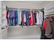 Spacious walk-in closet with custom shelving and ample hanging space for organized storage solutions at 17308 Players Ridge Dr, Cornelius, NC 28031