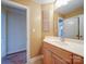 Bathroom vanity with sink and neutral tones at 2608 Golden Bell Dr, Gastonia, NC 28056