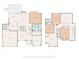 Detailed floor plan of the home's layout, showcasing the arrangement of rooms and square footage at 2608 Golden Bell Dr, Gastonia, NC 28056