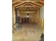 Interior view of a shed with an upper storage loft at 341 Talley St, Troutman, NC 28166
