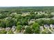 An elevated shot of a charming neighborhood featuring lush trees and well-maintained homes at 3801 Rosedown Dr, Matthews, NC 28105