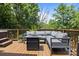 Spacious outdoor deck furnished with comfortable seating, offering a serene space to unwind at 3801 Rosedown Dr, Matthews, NC 28105