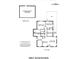 First floor plan featuring three bedrooms, kitchen, dining room, living room, foyer, deck, and screen porch at 3801 Rosedown Dr, Matthews, NC 28105