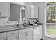 Updated kitchen featuring granite counters, stainless steel appliances, and modern cabinetry at 3801 Rosedown Dr, Matthews, NC 28105