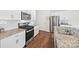 Well-appointed kitchen with stainless steel appliances, granite counters, and modern cabinetry at 449 Misty Law Ln, Clover, SC 29710