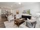 Open-concept living room showcasing kitchen, dining area, and comfortable seating arrangement at 4750 Lakeview N Rd # 18, Charlotte, NC 28216