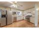 Well-lit kitchen featuring stainless steel appliances and ample counter space at 5840 Potter Rd, Matthews, NC 28104