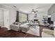 Spacious living room with hardwood floors and abundant natural light at 607 Coulwood Dr, Charlotte, NC 28214