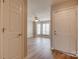 Welcoming living room view from the front door, leading to a bright living space at 623 Olmsted Park Pl # D, Charlotte, NC 28203