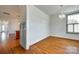 Dining area with hardwood floors and bright windows for plenty of natural light at 750 Waterscape Ct, Rock Hill, SC 29730