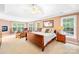 Expansive main bedroom with a sitting area, natural light, and a tray ceiling at 763 Evans Manor Dr, Weddington, NC 28104