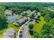 An aerial view of a residential community showcasing well-maintained landscaping and convenient parking at 841 Lacebark Dr, Rock Hill, SC 29732