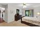 Bedroom features a sliding glass door leading to the outside and neutral decor at 8506 Graham Rd, Denver, NC 28037