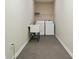 Compact laundry area with a sink, a washer and a dryer at 924 Secrest Hill Dr, Monroe, NC 28110