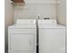 Laundry area featuring white washer and dryer units at 924 Secrest Hill Dr, Monroe, NC 28110