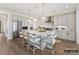 Eat-in kitchen with white cabinets, stainless appliances, central island, and lots of storage at 1001 Kingbird Ln # 15, Clover, SC 29710
