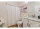 Bright bathroom featuring a shower and tub, complemented by neutral tones and fixtures at 10044 Markus Dr, Mint Hill, NC 28227
