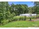 Lush backyard with green space and greenhouse, perfect for gardening enthusiasts at 1028 Maltby St, Charlotte, NC 28217