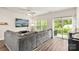Comfortable living room with plush seating and access to the backyard at 1028 Maltby St, Charlotte, NC 28217
