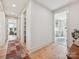 Hallway with wood flooring, modern trim, and recessed lighting, with views into other rooms at 1172 Springlake Rd, York, SC 29745