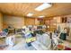 Spacious garage with ample storage and potential for a workshop area at 132 Homeplace Ln, Statesville, NC 28625