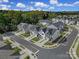 Aerial view of townhome community showcasing modern architecture and street layout at 149 Briana Marie Way, Indian Trail, NC 28079
