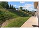 Lovely backyard with a retaining wall and ample space for recreation and relaxation at 1725 Mill Creek Sw Ln, Concord, NC 28025