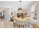 Cozy dining area features a decorative pendant light fixture, and large window for natural light at 200 Winter Flake Dr, Statesville, NC 28677